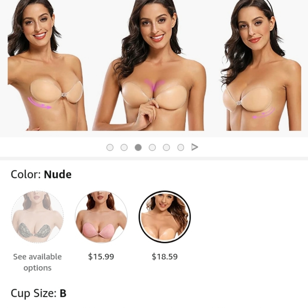 Lalawing adhesive bra (B)
